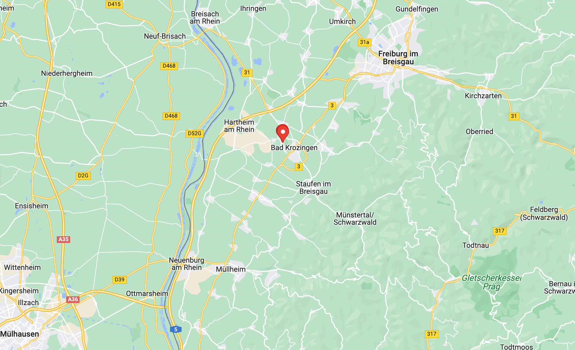 Karte Bad Krozingen